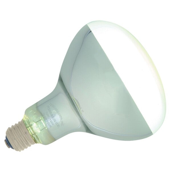 A Zoo Med PowerSun UV Self-Ballasted Mercury Vapor Lamp Silver 160 Watt on a white background.