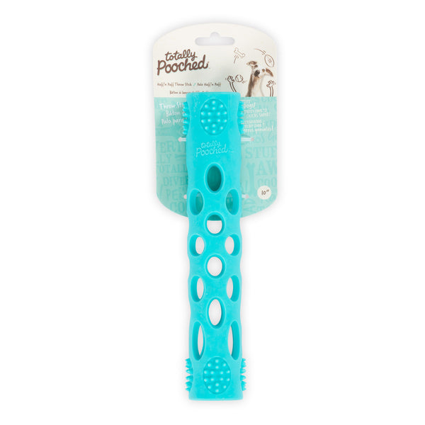 A TTLY D HUFF N PUFF STK TEAL toothbrush with holes in it.