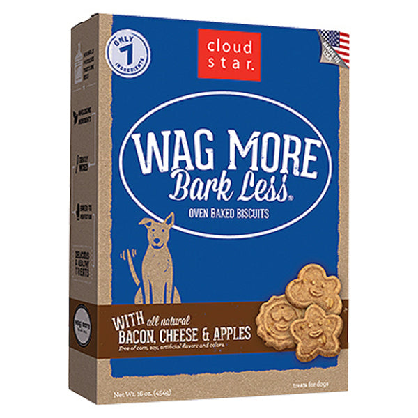 Cloud stars WAGMR D CRNCHY BCN CHZ APL 16OZ dog treats.