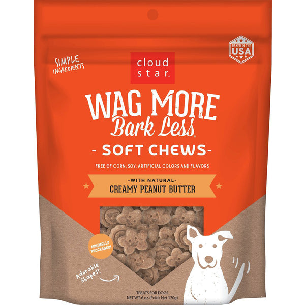 Cloudy with a chance WAGMR D CHWY PB 6OZ soft chews.