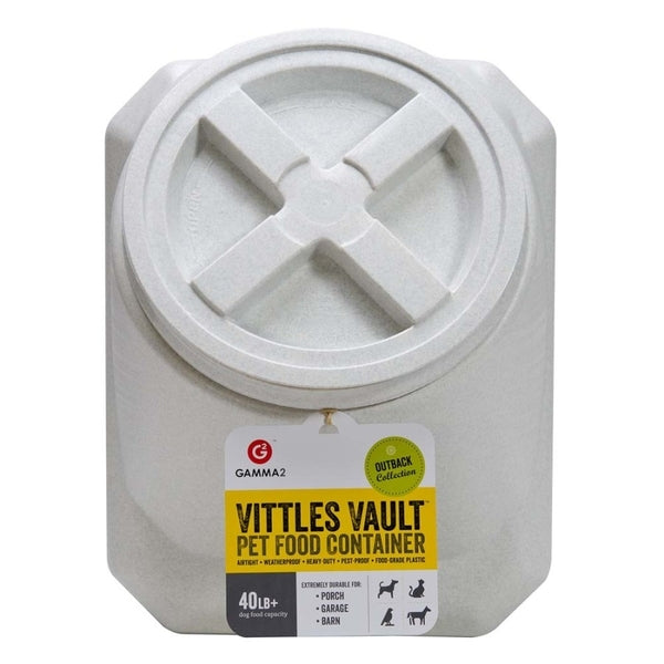 Vittles Vault Outback Stackable Pet Food Container White 60 lb.