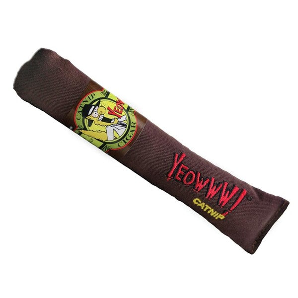 A Yeowww! Cigars Catnip Toy Brown 7 in 24 Pack with the word wwoy on it, that could be found in a shop cats section.