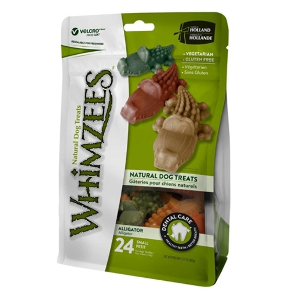 WHIMZ D ALLGTR SM 12.7OZ natural dog treats in a package.