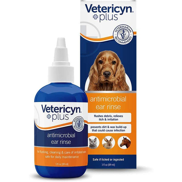 Vetericyn Antimicrobial Ear Mist for dogs.