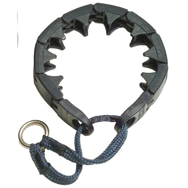 A Starmark ProTraining Dog Collar Black, 1ea/15 in, SM with a chain attached to it.