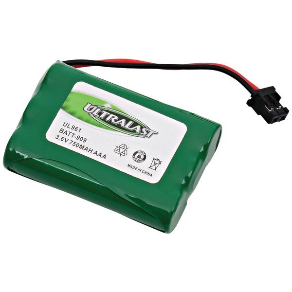 An Ultralast BATT-909 BATT-909 rechargeable replacement battery for a remote control.