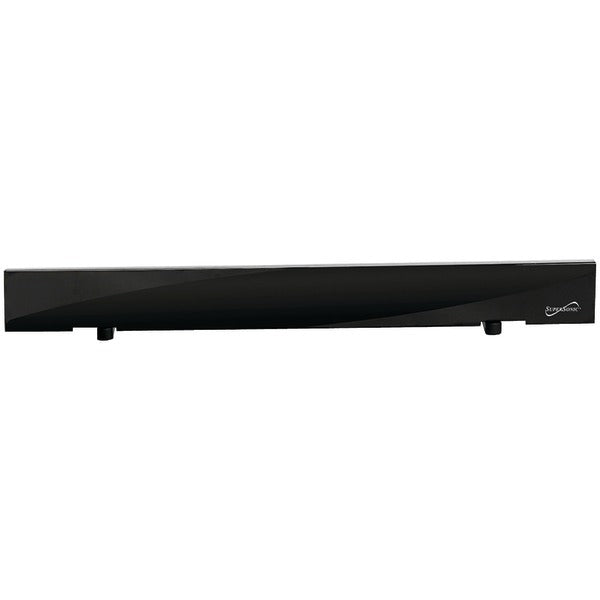 A black Supersonic SC-612 HDTV Flat Digital Antenna on a white background, perfect for enhancing your HDTV experience.
