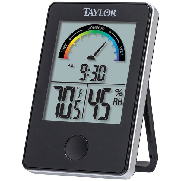 Taylor Precision Products 1732 Indoor Digital Comfort Level Station with Hygrometer ensures optimal comfort level by monitoring indoor temperature and humidity.
