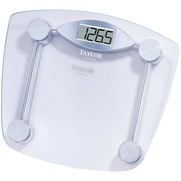 Taylor Precision Products 7506 Digital 400-lb Capacity Chrome and Glass Bathroom Scale taylor taylor taylor.