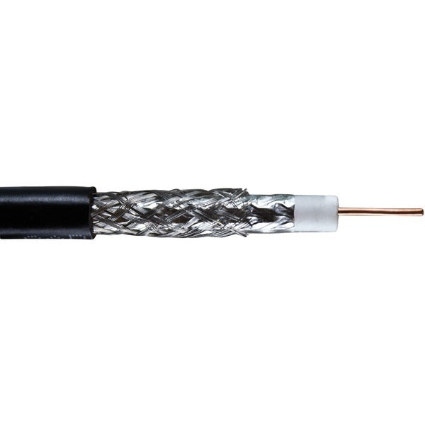 A 1000ft Vericom XRG06-02404 RG6 CCS Dual-Shield Coaxial Cable on a white background.