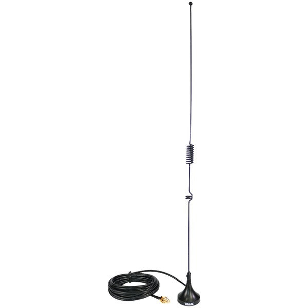 A Tram 1081-FSMA 144MHz/430MHz Dual-Band Magnet Antenna with SMA-Female Connector.
