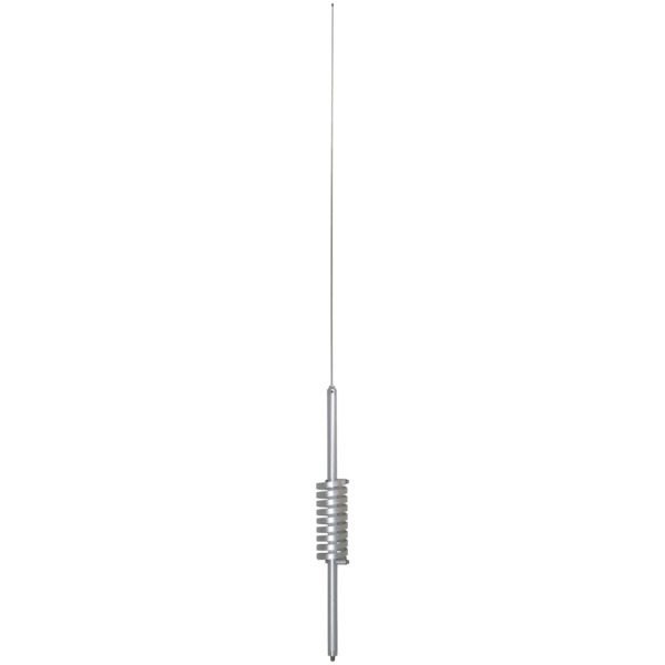 A light fixture with a metal rod hanging from it, perfect for truck drivers looking to install a CB antenna like the Tram TBFC-9 37,000-Watt Big FlatCat Trucker Aluminum CB Antenna with 51-1/4-Inch Stainless Steel Whip and 9-Inch Shaft.