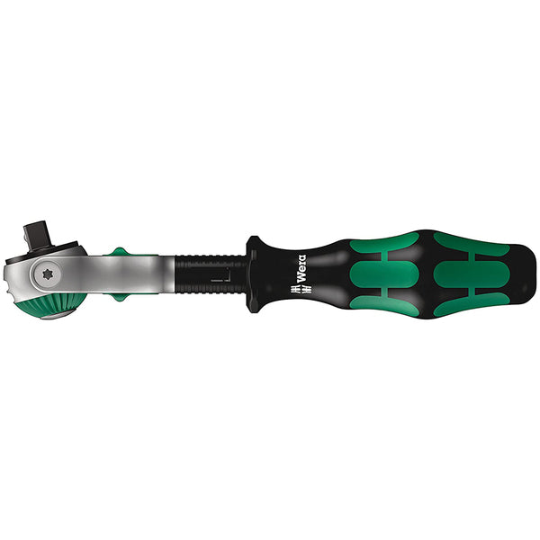 A Wera Metric 1/4" Drive Speed Ratchet Set (42-Piece Set) with green tools in a case.