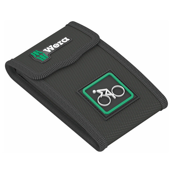 A black Wera Tool set for Bicycles/E-bikes - 12 Piece tray with a set of tools on it.