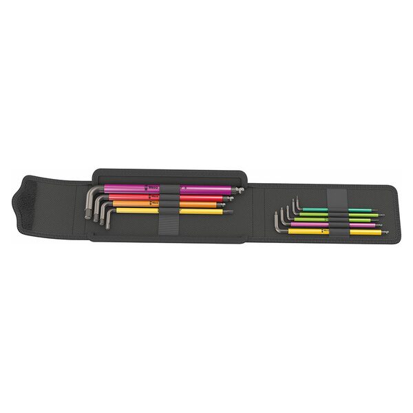 A Wera Metric L-Key Hex/Torx Bicycle "Set 4" (9 Piece Set) in a black case.