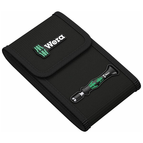 A black case with the Wera Micro Screwdriver Bit Set (11-Piece Set) on it.