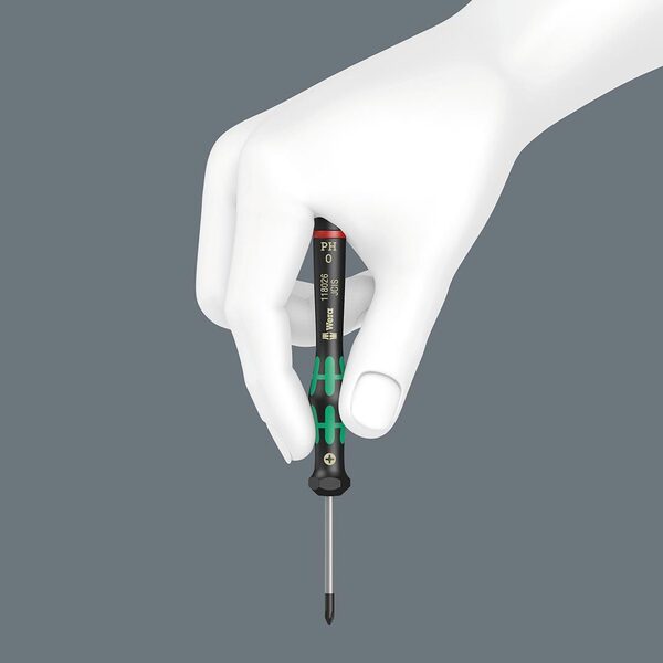 A black case with the Wera Micro Screwdriver Bit Set (11-Piece Set) on it.