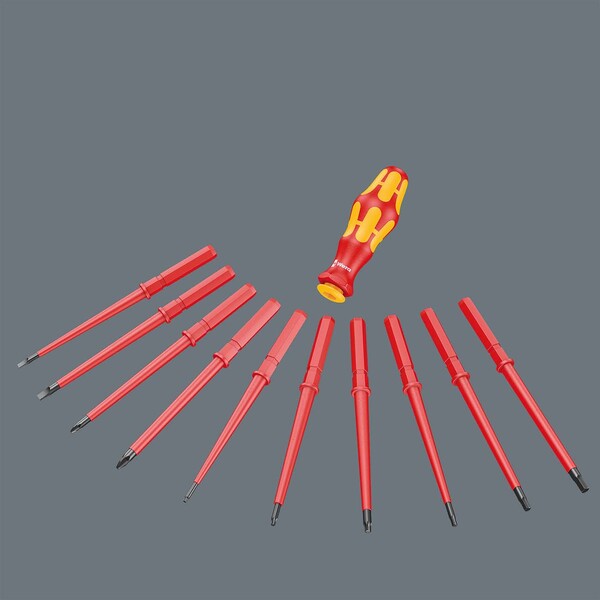 Wera Slotted/Phillips/Square/Cabinet Insulated Screwdriver 18 Piece Set