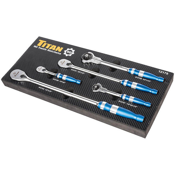 Titan Tool 5 pc 90 Tooth Ratchet Set