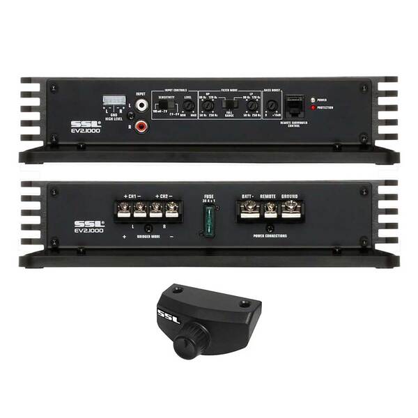 Soundstorm Mosfet 2CH 1000W Power Amplifier Remote Woofer level control