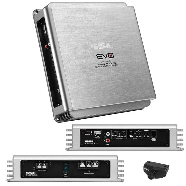 The Soundstorm Monoblock Amplifier 1500W Max combines powerful sound amplification with convenient remote control functionality.