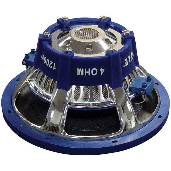 SUBWOOFER 12" PYLE BLUE WAVE 1200 WATTS; DVC; 70oz MAGNET
