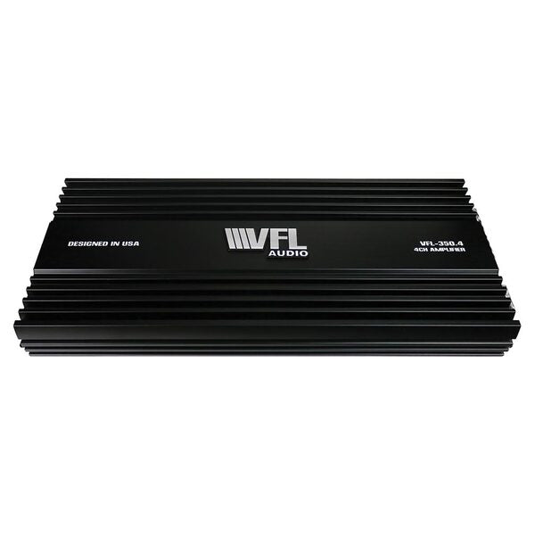 The VFL Audio Class AB 4 Channel Amplifier 1000W RMS / 2000W Max delivers exceptional power with its 1000W RMS output and features two versatile inputs and outputs.