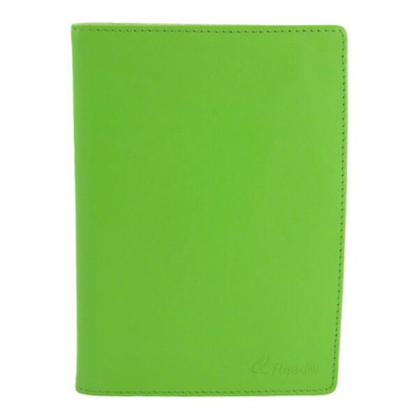 A Sony Reader Protective Leather Cover Green (PRS-500) on a white background.