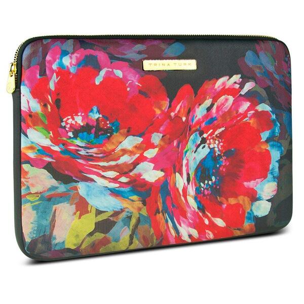 A vibrant Trina Turk Printed Sleeve Case for Microsoft Surface Pro Fall 2 Floral providing designer protection for your Microsoft Surface Pro.