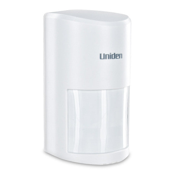 An Uniden USHC-3 PIR Motion Sensor with a 105 Detection Angle on a white background.