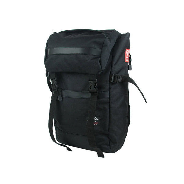A Travelers Club TPRC Sport 18 Laptop Computer Business Travel Backpack Black on a white background.