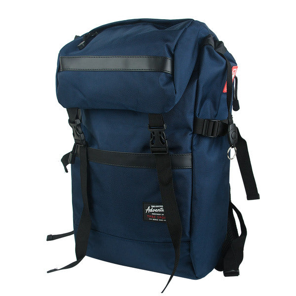 A Travelers Club TPRC Sport 18 Laptop Computer Business Travel Backpack Blue backpack with black straps and straps.