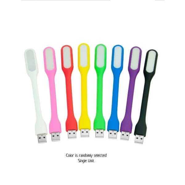 A set of USB Powered Flexible Portable LED Lamp Book Reading Task Lights (One Random Color).
