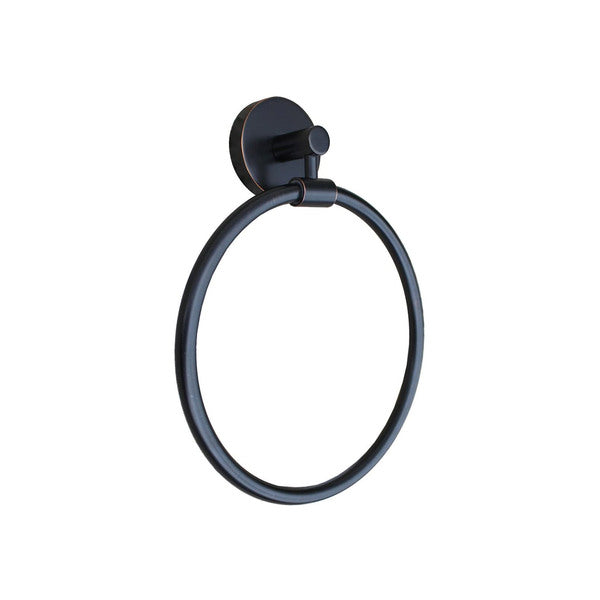 A Speakman SA-2004-ORB Neo towel ring on a white background.